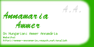 annamaria ammer business card